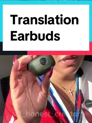 Understand different languages with these translating earbuds!! #earbuds #translation #translationearbuds #languages #tiktokshopcreatorpicks  