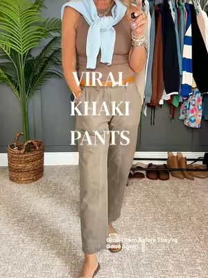 These are the khaki pants I recommend over and over because they check every box! They’re lightweight, comfortable, flattering, and so easy to dress up or down. The best part? They’re finally back in stock in all sizes! If you missed them before, now is the time to grab your favorite color#dealsforyoudays #flamingals #summerwins #womenspants #styleover40 @Flamingals by Flamingo Shop 