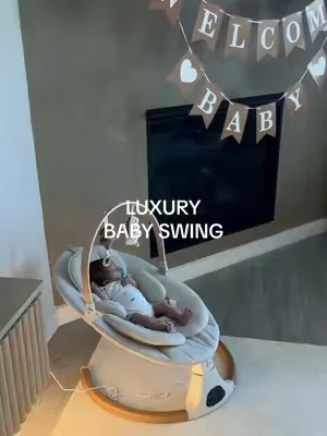 As a new mom, I completely understand how hard it is when your baby only wants to be in your arms. 🤍 This smart baby swing has 5 natural sway motions, 10 soothing melodies, Bluetooth music, a remote control, and a comfortable ergonomic seat with a 5-point harness. It gives your little one a cozy place to relax while giving you a few much-needed hands-free minutes. Plus… can we talk about how beautiful it looks? It actually matches your home instead of sticking out. Link in my bio!