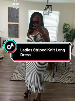 This dress is proof that comfortable can still turn heads. 😮‍💨🖤🤍 I wasn’t expecting this knit dress to fit THIS good. ✨ Soft & stretchy ✨ Hugs your curves without feeling tight ✨ Flattering silhouette ✨ Easy to dress up with heels or keep casual with sandals Trust me… don’t think about it too long. Tap the orange cart before your size is gone! 🛒🔥 #tiktokshopcreatorpicks #dealsforyoudays #summerdress #mididress 