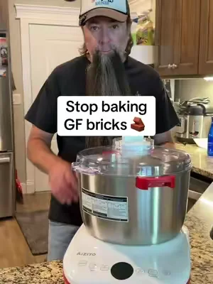 Stop baking bricks! 🧱 if you’re gluten-free bread is turning out dense, it’s not your flower it might be your technique. Stop over handling your dough. The secret is let the machine do the work and keep your hands off of it. The aiziyo dough chief is a game changer for the high hydration gluten-free dough. ##glutenfree##bread##breadmachine##dealsforyoudays##summerwins 