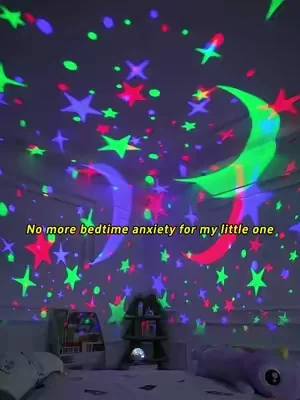 No more bedtime anxiety for my little one#Onefirenightlightforkids#SoothingLight #BedtimeRoutine#nightlightprojector#kidstoys  