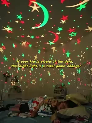 If your kid is afraid of the dark,this night light is a total game-changer.#Onefirenightlightforkids #SoothingLight #BedtimeRoutine #nightlightprojector #kidsgifts
