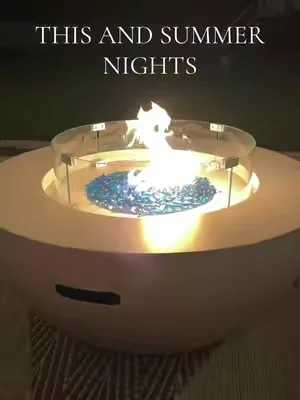This propane fire pit makes every night! #vevor #propanepit #dealsforyoudays #summerwins 