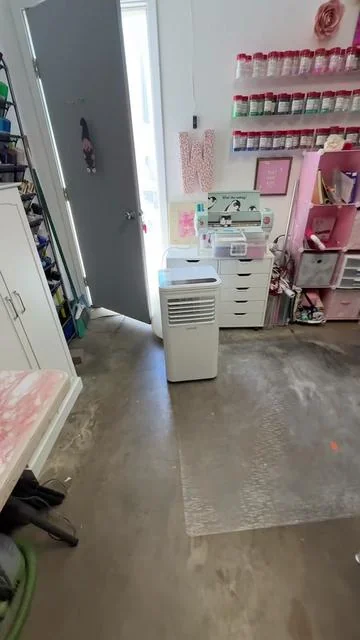 This is really saving me this summer. #ac #portableairconditioner #workroom #stayingcool #airconditioner 