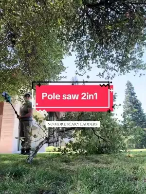 Makes yard work so much easier 🙌 #polesaw #2in1polesaw #dealsforyoudays 