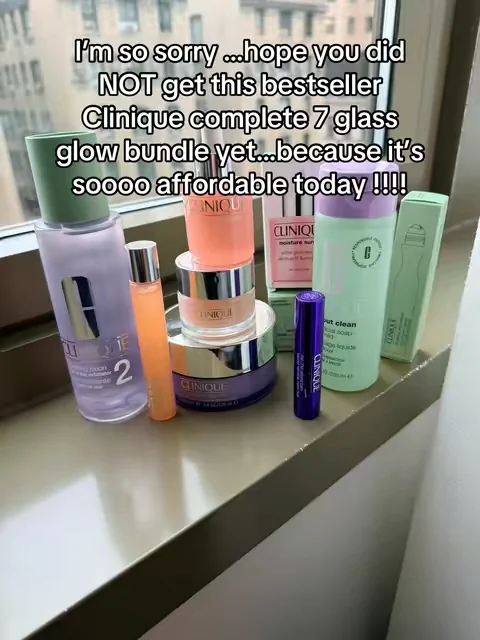 If you’ve been wanting to try Clinique, this TikTok Shop exclusive is such a great way to stock up! 💚 This 7-piece collection includes skincare and makeup favorites Perfect for achieving hydrated, glowing skin while trying some of Clinique’s bestselling products in one bundle. ✨ #Clinique #CliniqueSkincare #skincareroutine #dealsforyoudays #tiktokshopsummerturnup 