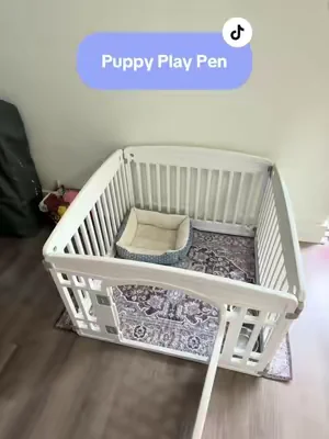 Replying to @🌺Brenda21🌺❌ The puppy playpen every new dog parent needs. Safe space for play, naps, and peace of mind. 🐶💛 #DealsForYouDays #PuppyEssentials #DogMustHaves #PetParent #TikTokShop