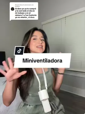 Respuesta a @Amaya mini ventilador portátil con aire frío #miniventilador 