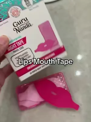 so many benefits to mouth taping but make it cuteeee with this lip shaped mouth tape! @GuruNanda LLC  #mouthtape #nighttape #gurunanda #mouthtapesleeping #mouthtapebenefits