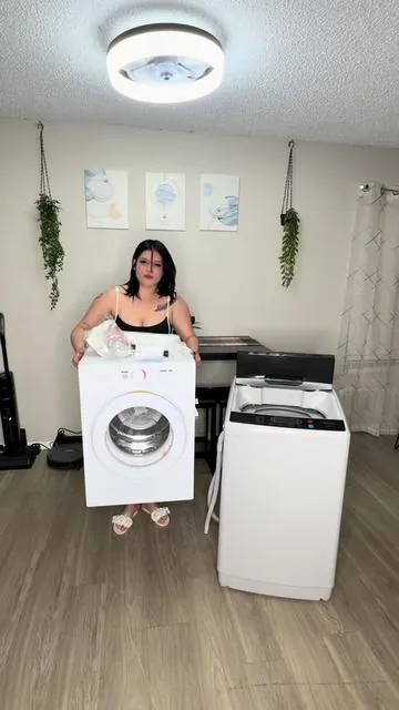 ROVSUN 25LBS Full Automatic Washing Machine and 1.8CuFt Portable Clothes Dryer Set, Compact Laundry Washer and Dryer Combo Set with Stainless Steel Inner Tub, for Apartment, Dorms, Home . . . . . ##secadoraderopa ##secadoraportatil ##lavadoraportatil ##lavadora ##lavadoraysecadora