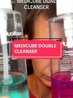 If you need a gentle but effective cleanser, try this double cleanser from Medicube. Oil cleanser gets deep down to clean out pores and gel cleanser hydrates and refreshes. #medicube #beauty #dealsforyoudays #skincare 