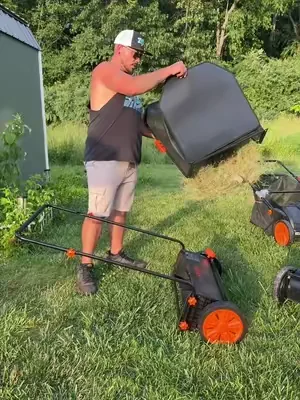 When the level of quality and convenience go up both at the same time! #lawnsweeper #vevorlawnsweeper #vevor #lawnequipment #yardcleanup  @VEVOR Outdoor Store 