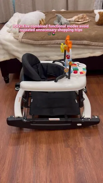 Streamlined compact minimalist design perfectly coordinates with all interior home decoration styles. You can replace a full collection of space-heavy bulky nursery furniture with only this walker, cut yearly infant goods bills and maintain a tidy spacious living environment 365 days every year.🌸💸#TikTokShopDealsforYouDays #SummerWins #babywalker #5in1babywalker #nurserydesign 