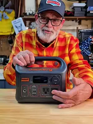 this new arrival is the jackery 300 portable charging station its light weight 7 pounds and will charge and run all your advices on the go. #portable #chargingstation #tiktokshopcreatorpicks #summerwins #dealsforyoudays @Jackery Direct 