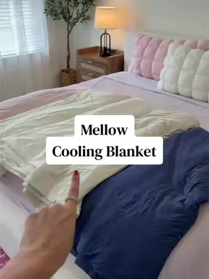 Exactlyyy what I needed in this heat 🥶❄️ #coolingblanket #summerbedding #mellowsleep #dealsforyoudays 