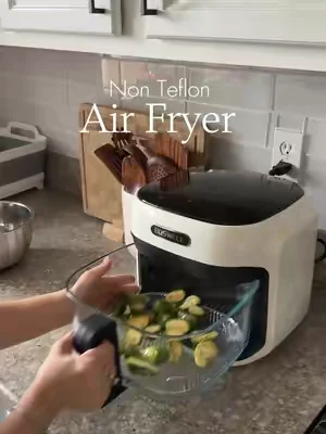 #glassairfryer #nontoxic #airfry #kitchen #cookwithme 