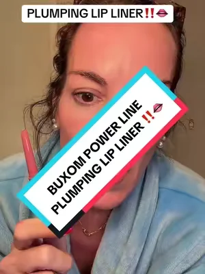 BUXOM POWER LINE PLUMPING LIP LINER 👄‼️ #lipliner #waterproofmakeup #buxomcosmetics #plumplips #tiktokshopcreatorpicks @buxomcosmetics 
