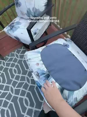 These cushion covers are beautiful!!!! #Outdoors #patiofurniture #outdoorliving #patio 