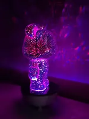 360°  rotation Bluetooth speaker with lights. Remote control and charger included. #bluetoothspeaker #bedroomlights #lightshow #coolgadgets 