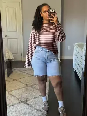 #denimshorts #jeanshorts #baggyshorts #tiktokshopcreatorpicks 
