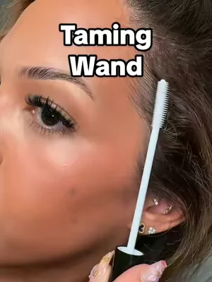 For quick fixing the fly away on the go. I love that this doesn’t ruin my blow out. #hair #gel #tamingwand 