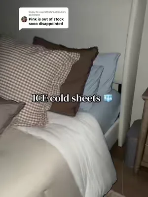 Replying to @user3135122450303 I really wish they would restock and also add more colors! #coolingsheets #coolingblanket #bedsure #softsheets #bedding 