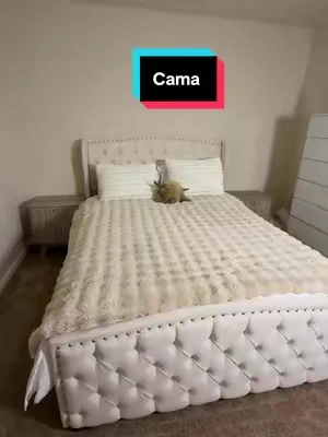 Hermosa esta cama y lujosa, parece más cara de lo que es #creatorsearchinsights #tiktokshopcreatorpicks #tiktokshopstockup #bed #DealsForYouDays 
