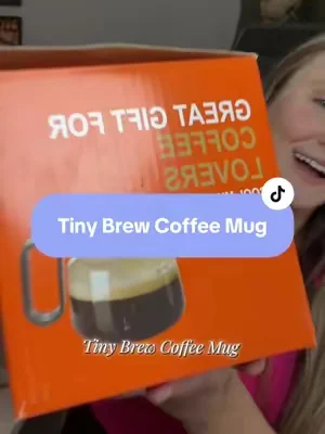 Coffee drinkers will love this #coffeemug #coffeemugs #coffeecup #coffeelovers #tinybrew 