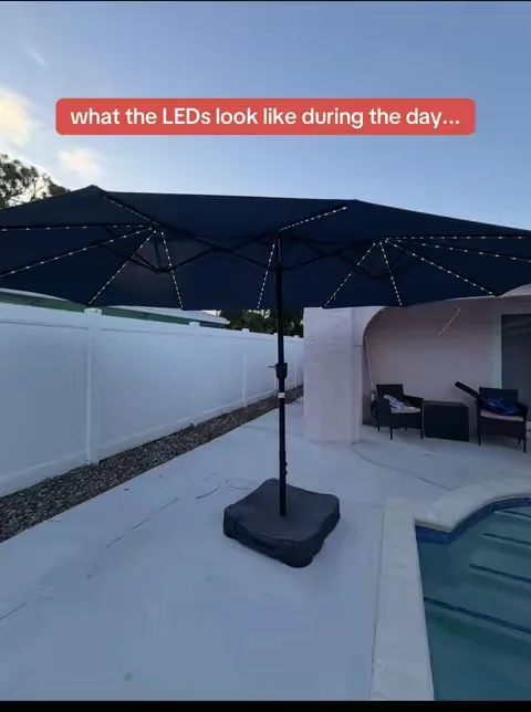 FREE SHIPPING TOO #patioumbrella #patioumbrellawithlights