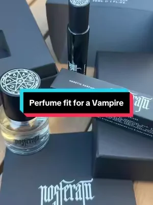 Nosferatu Eau de Macabre, a fragrance inspired by the iconic vampire. A chilling scent of wilting lilacs, velvety vegan ambergris and strikes of lightning that fill the air with petrichor and electricity. It's both delicate and hedonistic. 🖤🩸🧛‍♀️🦇⚰️🏰 TOP: Lilac, Ambrette HEART: Petrichor, Violet Absolute, Orris Concrete, Cypriol BASE: Vegan Ambergris, Oud, Labdanum SMELLS LIKE: An encounter with an apparition in the cold, damp caves of Count Orlok's castle. #vampireaesthetic #vampire #nosferatu #dfyd #perfume 