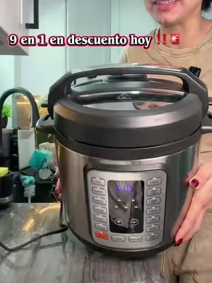 9-in-1 Electric Pressure Cooker 6 Quart, Steamer, Yogurt Maker, Rice, Egg Cooker, Multi-Functional Smart Pot, Stainless Steel##cooker##pressure##dealsforyoudays