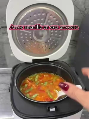 Rice Robot - All in One Cooker - Cook Anything with a single button! PFAS-free, Nonstick Ceramic Bowl, Steamer Tray, Measuring Cups, Recipe Book with 60 Recipes, & Serving Spoon##rice##cooker##dealsforyoudays