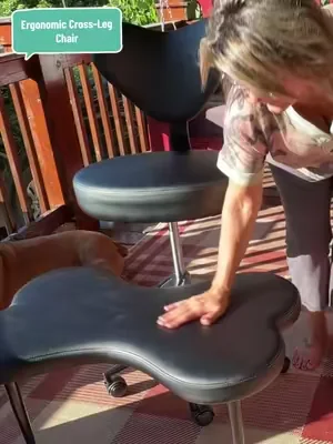 Pinmoco Modern Cross-Strap Ergonomic Cross-Leg Chair - Armless, Heart-Shaped Backrest, Double-Layer 360° Swivel Seat, Height-Adjustable Plush Fabric Pink Home Office Furniture for ADHD, Meditation, Alleviate Mental Stress, Assembly Required #DealsForYouDays #officechair #weeklydeals #SummerWins #crosslegchair @PINMOCO 