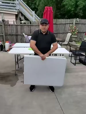 6 FT Portable Picnic Table  #PlegableTable #TableForOutdoorlndoor #tiktokshopcreatorspicks #DealsForYouDays #summerwins 