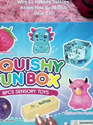This might be the best-value squishy box I've seen all year.#SquishyToy #MysteryBox #StressRelief #OddlySatisfying #FidgetToy     