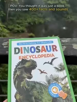 POV: You found a dinosaur book with 100+ dinosaurs inside 🦖 #Giftidea #giftsforkids #weeklydeals #DealsForYouDays #dinosaur 