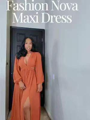 The kind of the I want in every color. I'm 5’7 180lbs Medium  #fashionnova #maxidress #summerdress #orangedress 