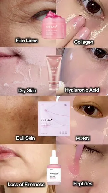 Do you struggle with any of these skin concerns?? 🤔🙈 Try out this Collagen Bundle to PLUMP UP your skin 🤍 #dealsforyoudays #glowyskin #collagenmask #peptideserum #koreanskincare 