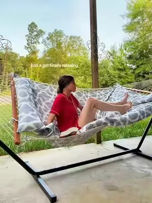 hammock life is good  #patioseason  #hammock 
