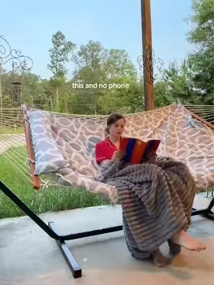 never leaving❤️ #patioseason  #hammock 
