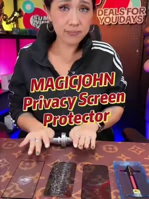Using this screen protector will save you from having to replace your phone for ten years.#MAGICJOHN #iPhone17ProMAX #iPhone17 #screenprotector #DealsForYouDays 