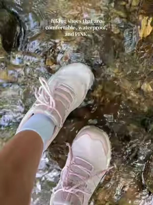 Actually walking through a river with totally dry feet 😌 #hikingshoes #waterproofshoes #hikingoutfits #nortiv8shoes #dealsforyoudays 