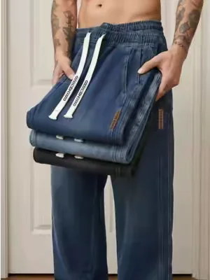 Hate belt struggle? This stretch waist jeans fit every body shape#pants #mensfashion #comfystyle #DailyWear #jeansformen #jeansoutfit 