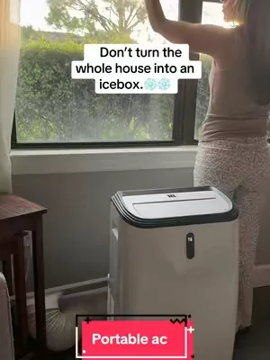 Why heat up your whole house when you only need to cool the room you’re actually in? ❄️☀️ It cools fast, rolls wherever I need it, and keeps me comfortable without blasting the central AC all day. Perfect for bedrooms, home offices, apartments, and spaces that just never seem to cool down. #PortableAC #AirConditioner #StayCool #SummerEssentials #cowsar 