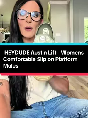 6/26  HEYDUDE Austin Lift - Womens Comfortable Slip on Platform Mules #TiktokShopCreatorPicks #DealsForYouDays #tiktokshopsummerturnup #heydudesuperbrandday 