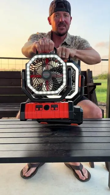 Upgraded my fan=Upgraded my summer 🙌🏼 #ogery #rechargeablefan #campingfan 