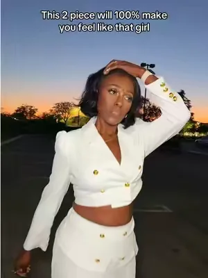 This 2 piece will 100% make you feel like that girl🤍✨ #dealsforyoudays #allwhite 