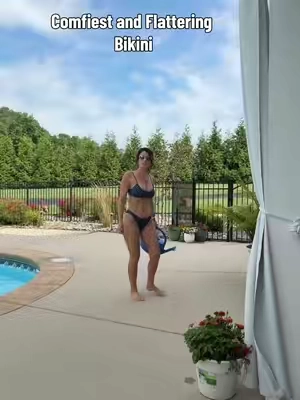 30% off right now!!👙 She wore an itsy-bitsy teeny weenie blue polkadot bikini. 👙 I’m 135 pounds , 5’6” for reference and I’m wearing a medium ##dealsforyoudays##summerwins##bikini##polkadot##swimwear