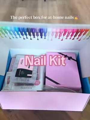 INSANE nail kit! No better time to start doing your own gel nails and save some money than now! 💕💅 @BeetlesGelPolish #beetles #beetlesgelpolish #dealsforyoudays #gelnails #athomenails 